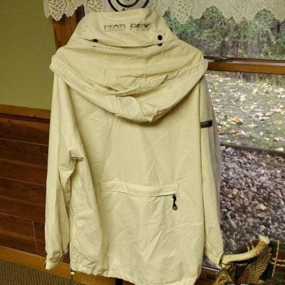 IZOD PFX Thermo Technology Outerwear PerformX Sz L Zipper Nylon Jacket w Hood - Picture 9 of 16